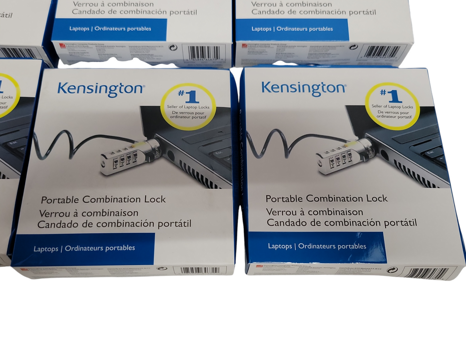 Lot of 9x New Kensington Portable Combination Lock For Laptops, READ