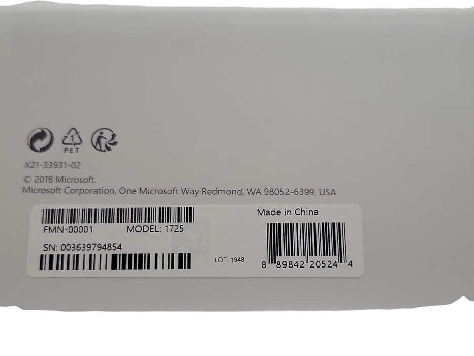 New Microsoft Surface Pro Type Cover 1725