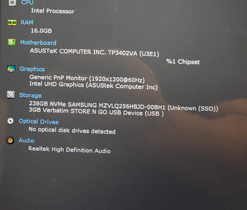 Asus VivoBook S14 Flip TOUCH Core i7-13620H 16GB RAM 256GB SSD No Power Adapter