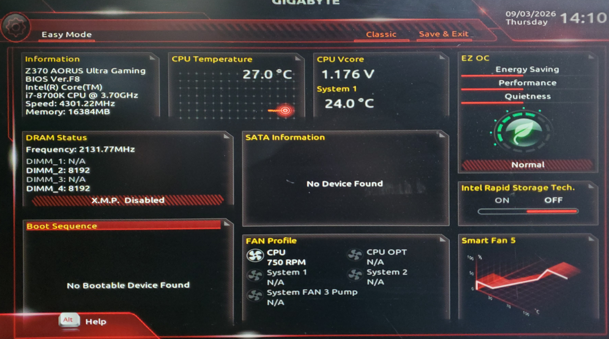 Gigabyte Z370 Aorus Ultra Gaming - Intel Core i7-8700K 16GB DDR4 w/ I/O Shield