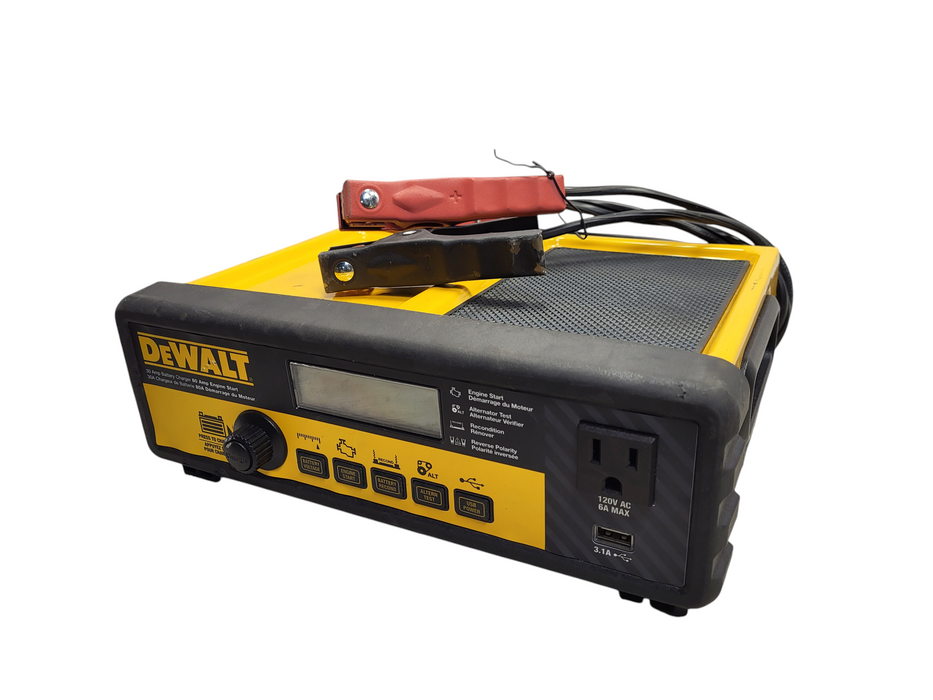 DEWALT DXAEC100 30A Battery Charger Maintainer with 100A Engine Start READ