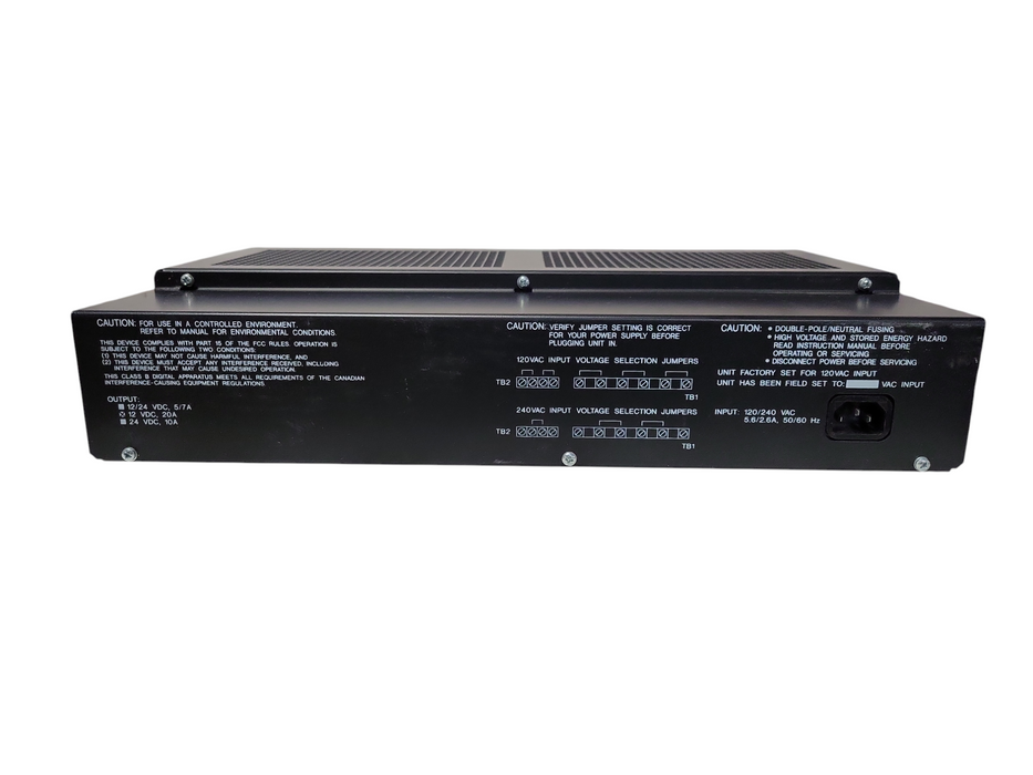 ARGUS Battery Charger Model Argus 12V/20A for MTR2000 Quantar Repeaters 12 VDC