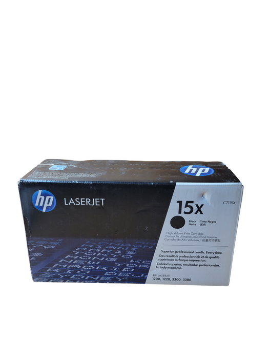 Genuine HP LaserJet 15X (C7115X) Black Toner / High Volume Print Cartridge