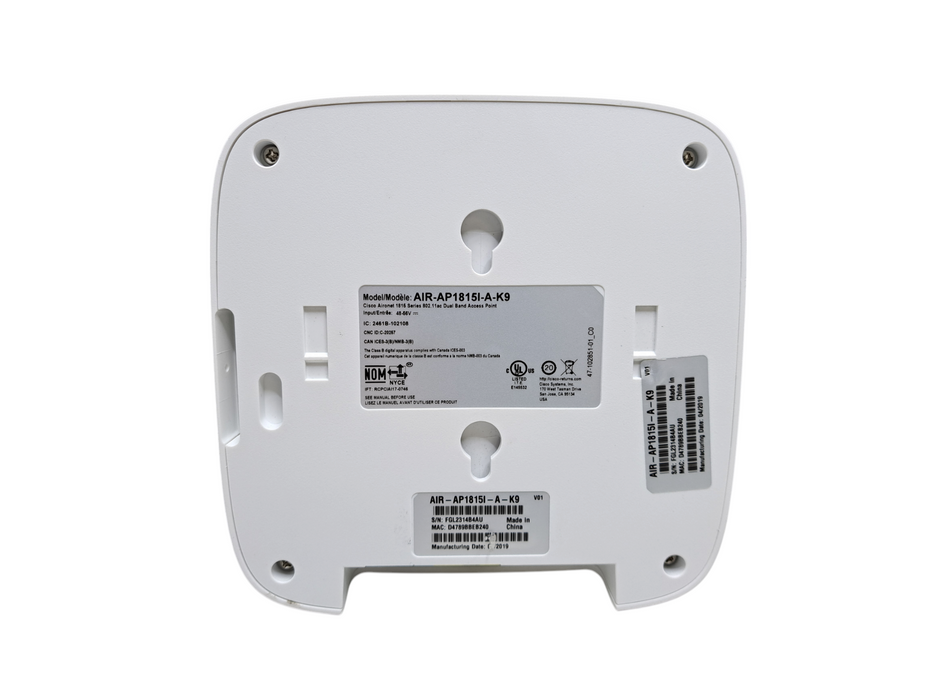 Cisco Aironet 1815 Series AIR-AP1815I-A-K9 Dual-Band Access Point 802.11a/g/n/ac