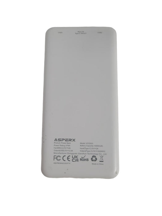 Asperx 10000Mah USB C Output Portable Charger Power Bank Fast Charging !