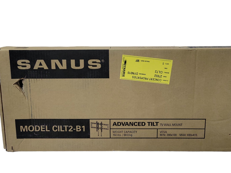 Open-Box Sanus CILT2-B1 Advanced tilt premium TV wall mount _