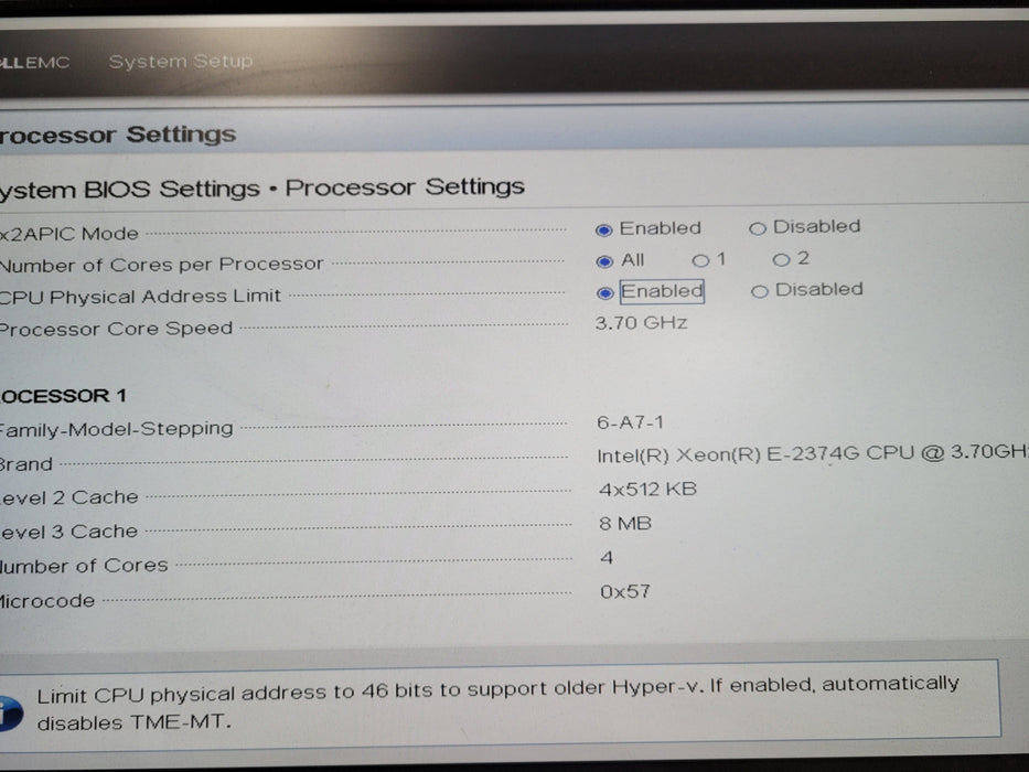 Dell Poweredge EMC R350 - Xeon E-2374G 3.70 GHz 32GB DDR4 PERC H755  2x 600W PSU