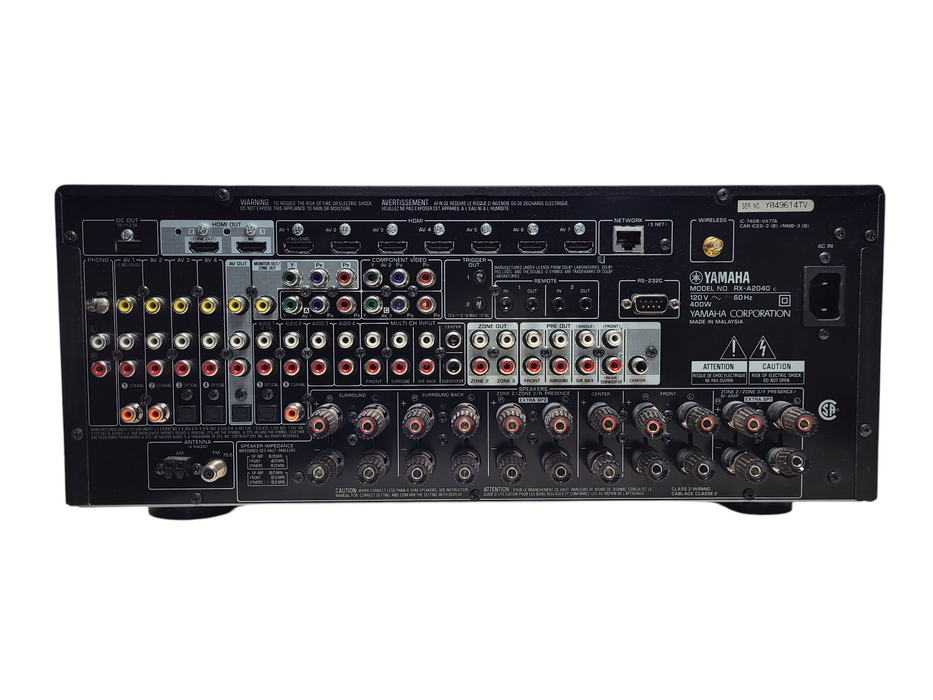 Yamaha Receiver RX-A2040 Dolby Atmos 9.2 READ