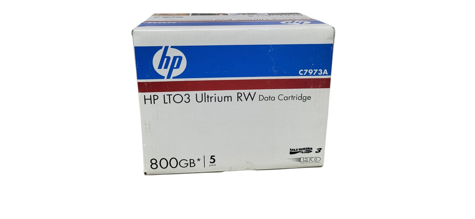 set of 4x Brand New HP LTO-3 Ultrium RW 800GB Data Cartridge 5-Pack C7973A