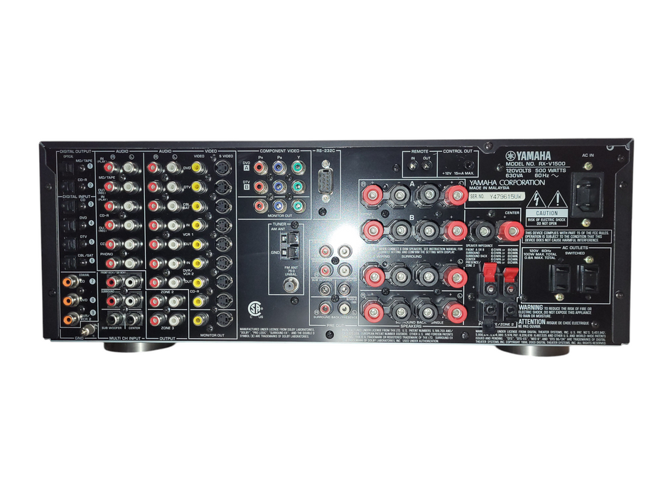 Yamaha RX-V1500 Receiver. 7.1 Channel READ