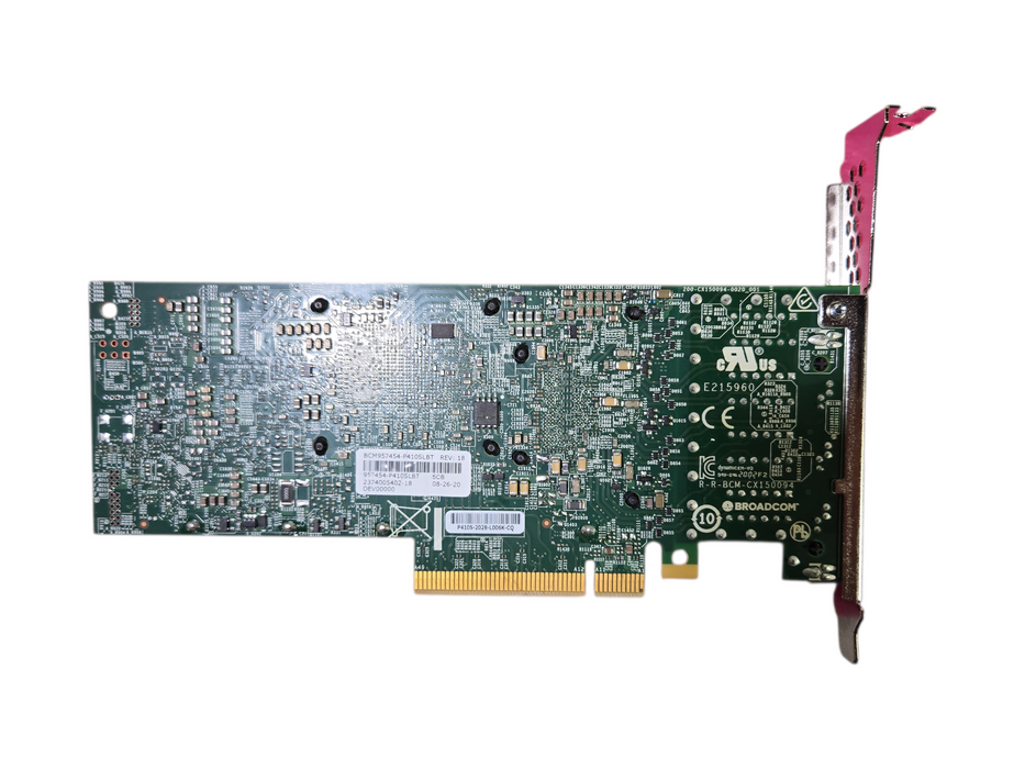 Dell 5C61N Broadcom BCM957454-P410SDBT 57454 Quad Port 10GBase-T PCIe 3.0 x8 NIC