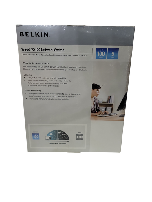 Belkin Wired 5-Port 10/100 Network Switch