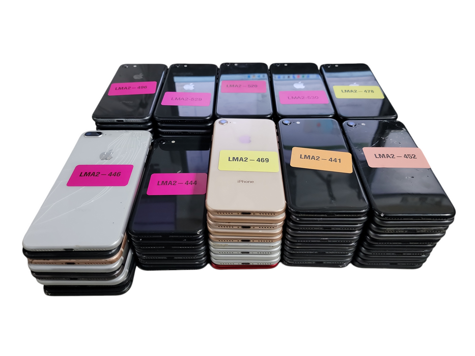 Lot of 96x Apple iPhones 8/SE2 [A18xx - A22xx | B/C Condition][LMA2-7]