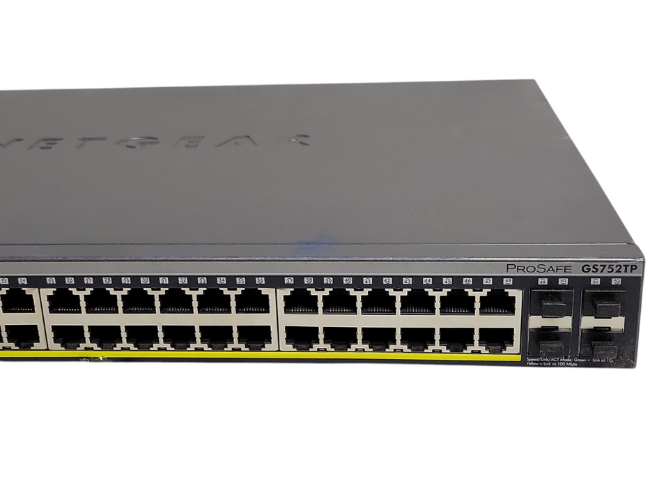 NetGear ProSafe 48-Port Gigabit Smart Switch with PoE and 4 SFP Ports GS752TP