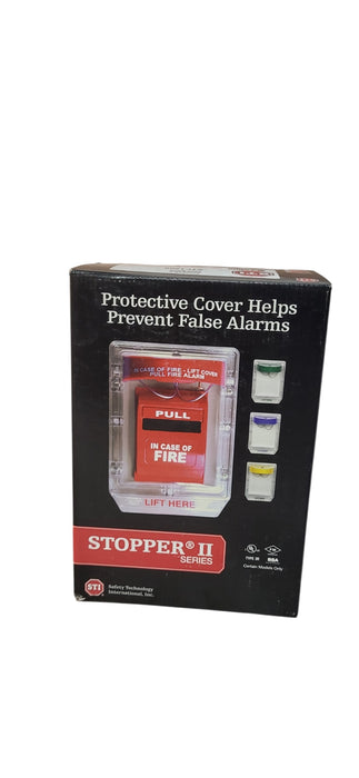 Like New  STI Stopper II STI-1200 Fire Alarm Pull Station Cover In Open Box