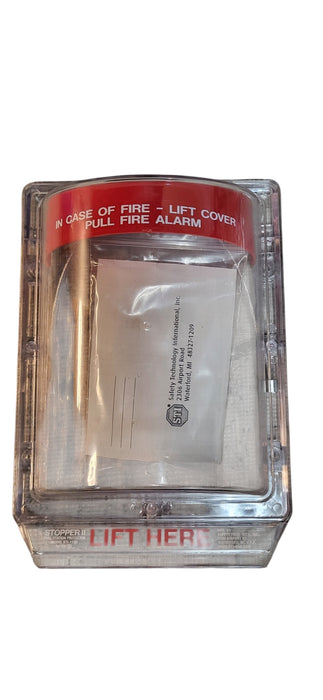 Like New  STI Stopper II STI-1200 Fire Alarm Pull Station Cover In Open Box