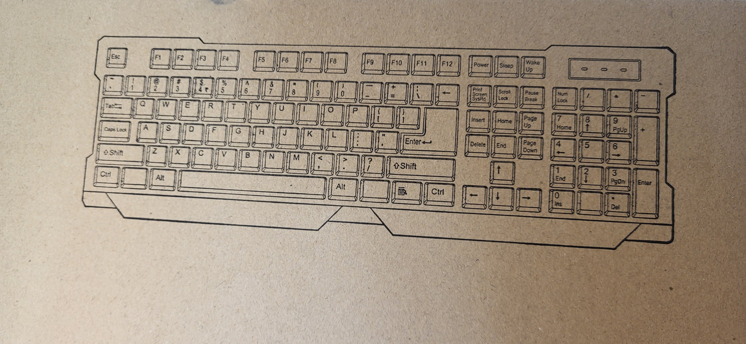 Brand New in Open Box AST Kin-16 USB Full Size Keyboard