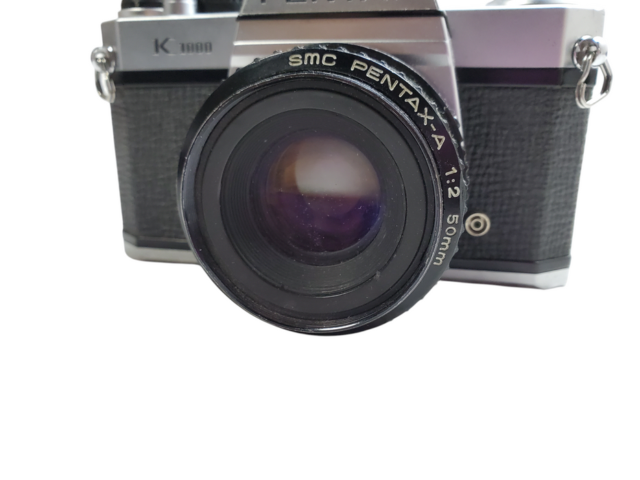 Pentax K1000 35mm SLR Camera w/ SMC Pentax-A 50mm f/2 Lens *READ*