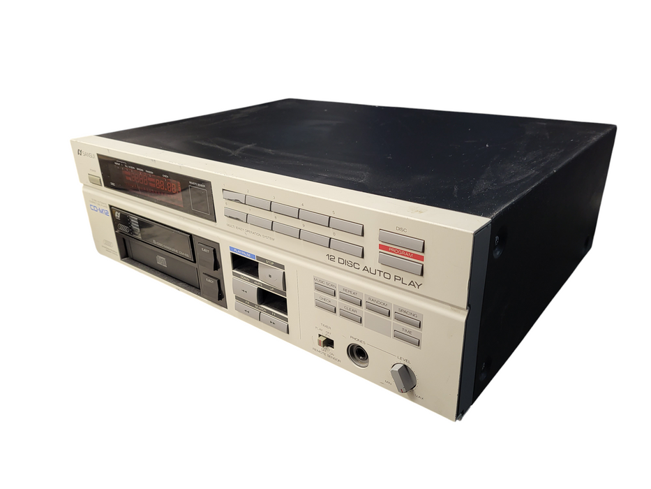 Vintage 1989 Sansui CD-M12 Compact Disc CD Player 12 Disc Changer READ