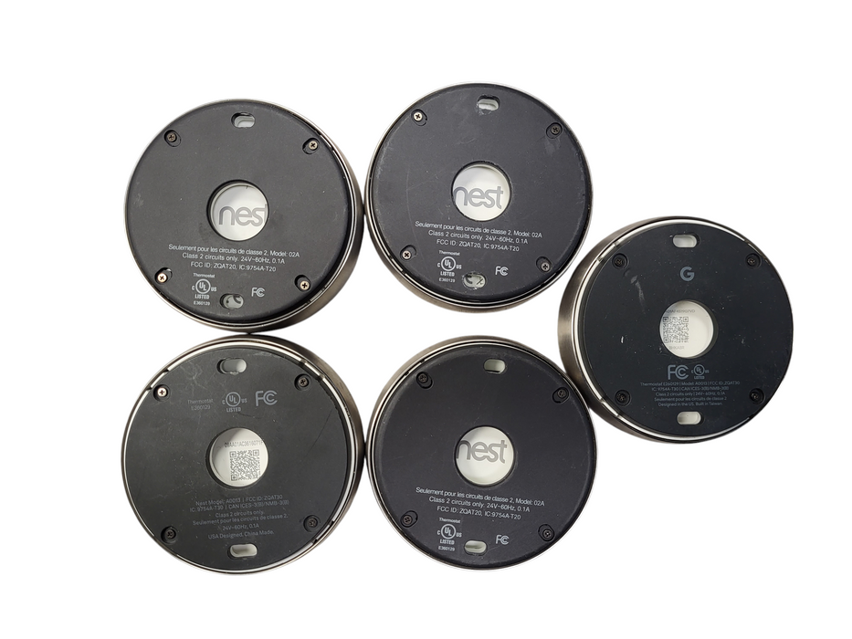 Lot of 5x Google Nest Learning Thermostat (23x 3rd GEN, 2x 2nd GEN) READ