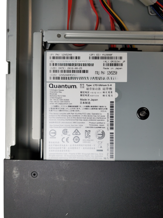 IBM 7226-1U3 Ultrium LTO-5 Tape drive Storage *READ*