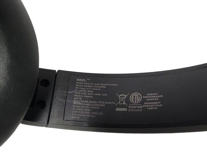 onn Wireless On Ear Headphones Bluetooth AAABLK100002890 _
