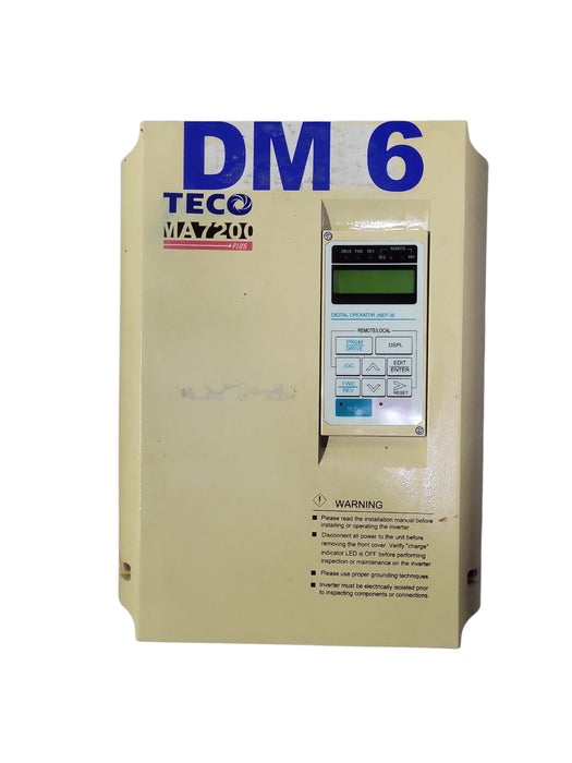 TECO-Westinghouse MA7200-2015-N1 DM6 20.6 kVA 15HP 3PH 200-240V VFD | Untested