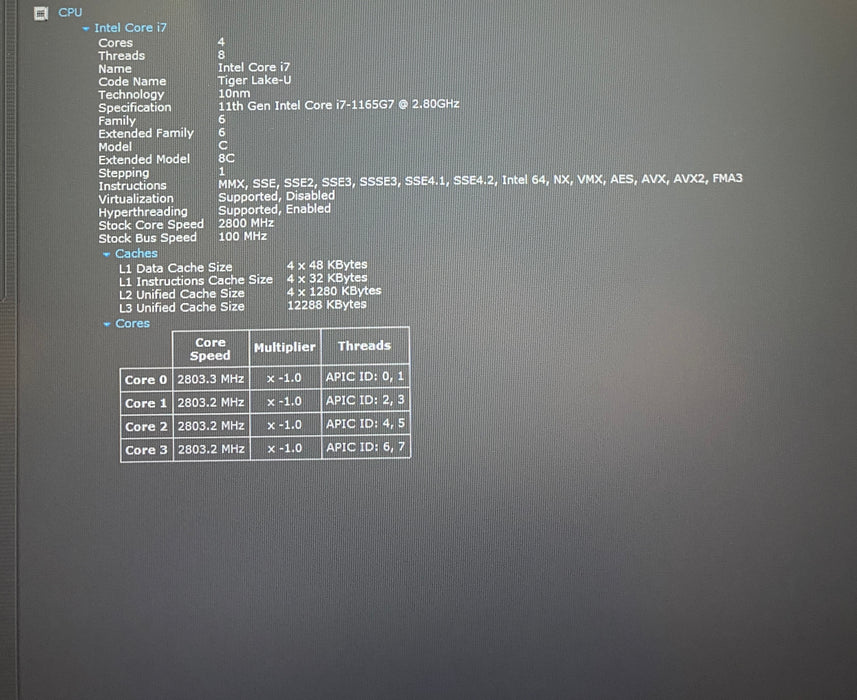 Asus VivoBook X513EAN i7-1165G7 2.80GHz 12GB RAM 512GB SSD