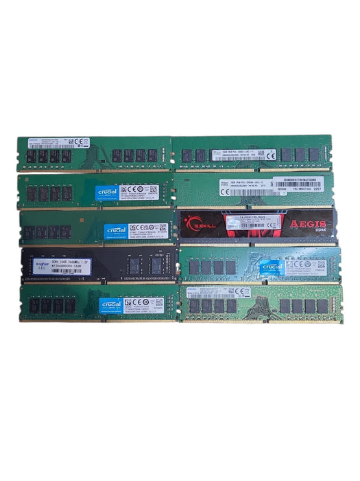 Lot of 25x, Assorted 16GB DDR4 Desktop RAM