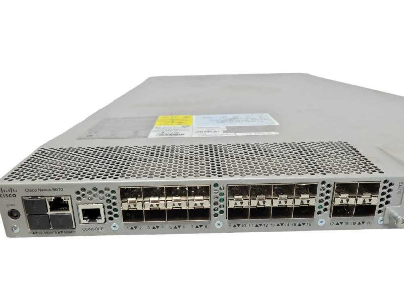Cisco Nexus N5K-C5010P-BF 20-Port 10GbE Gigabit Ethernet Switch 2x PSU _