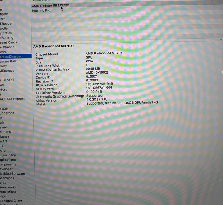 MacBook Pro Retina 15-inch Mid 2015 i7-4870HQ Radeon R9 M370X 2GB 16GB 512SSD