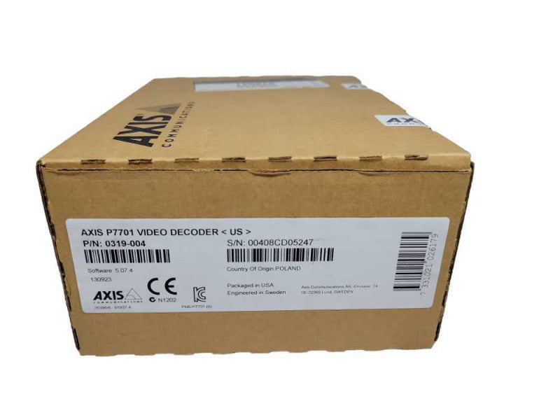AXIS COMMUNICATIONS P7701 Video Decoder P/N: 0319-004  Q%