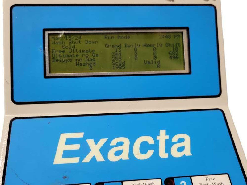 EXACTA CAR WASH CONTROLS SERIES IVB computer, Powers on, READ _