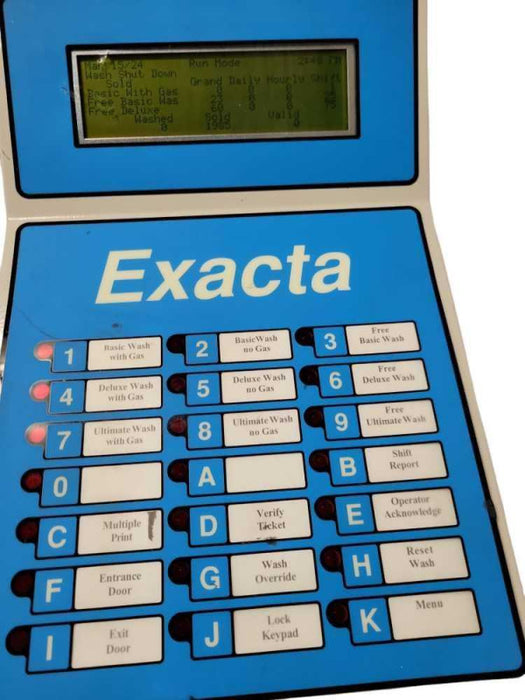 EXACTA CAR WASH CONTROLS SERIES IVB computer, Powers on, READ _