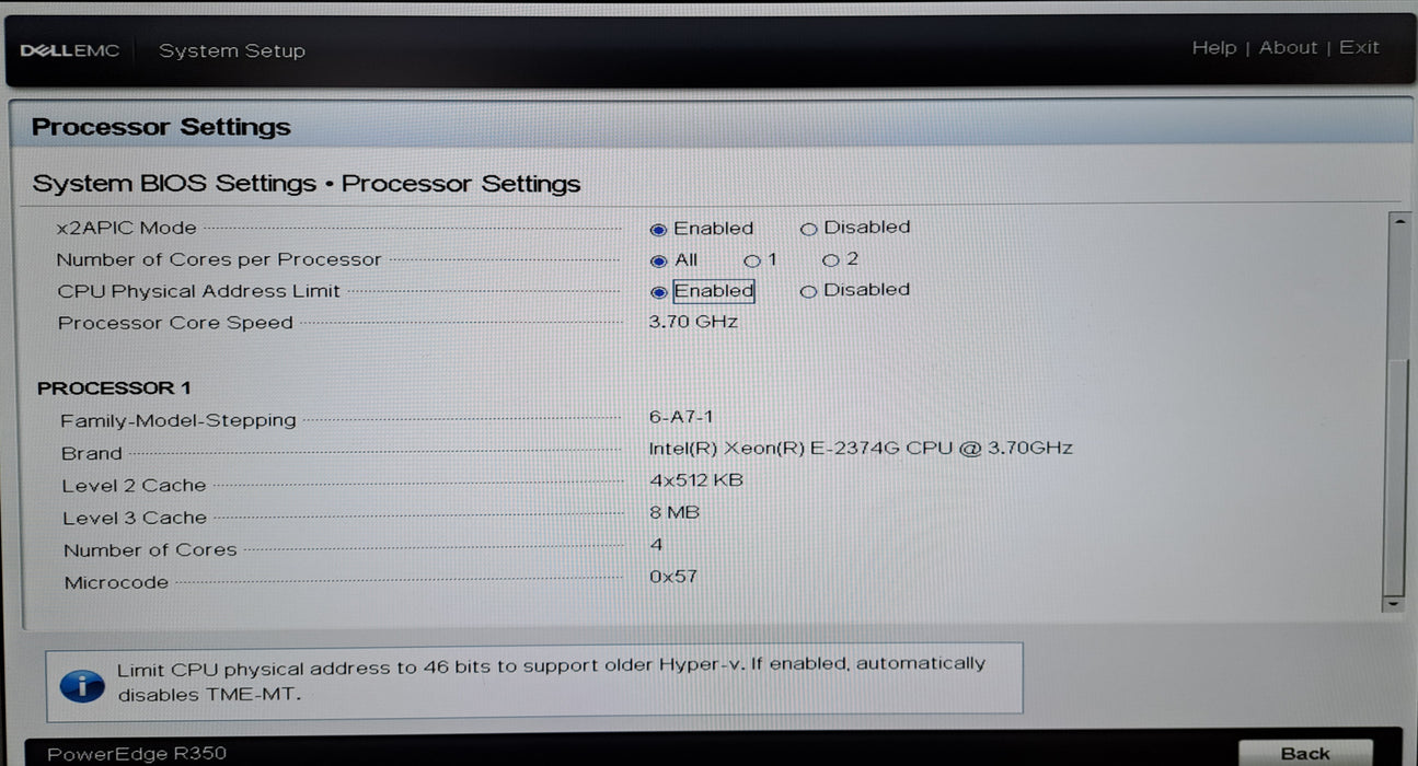 Dell Poweredge EMC R350 | Xeon E-2374G 3.70 GHz 16GB DDR4 PERC H755 2x 600W PSU