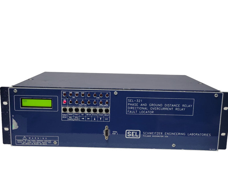 Schweitzer SEL-321 Phase & Ground Distance Relay & Fault Locator 125VAC/DC  _