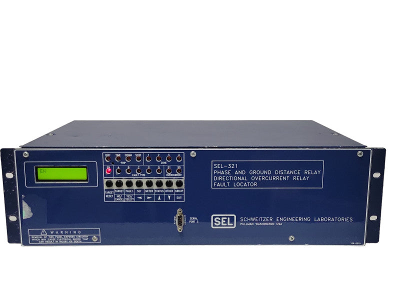 Schweitzer SEL-321 Phase & Ground Distance Relay & Fault Locator 125VAC/DC  _