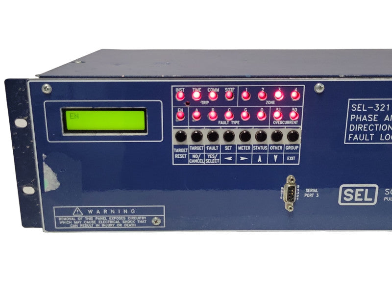 Schweitzer SEL-321 Phase & Ground Distance Relay & Fault Locator 125VAC/DC  _