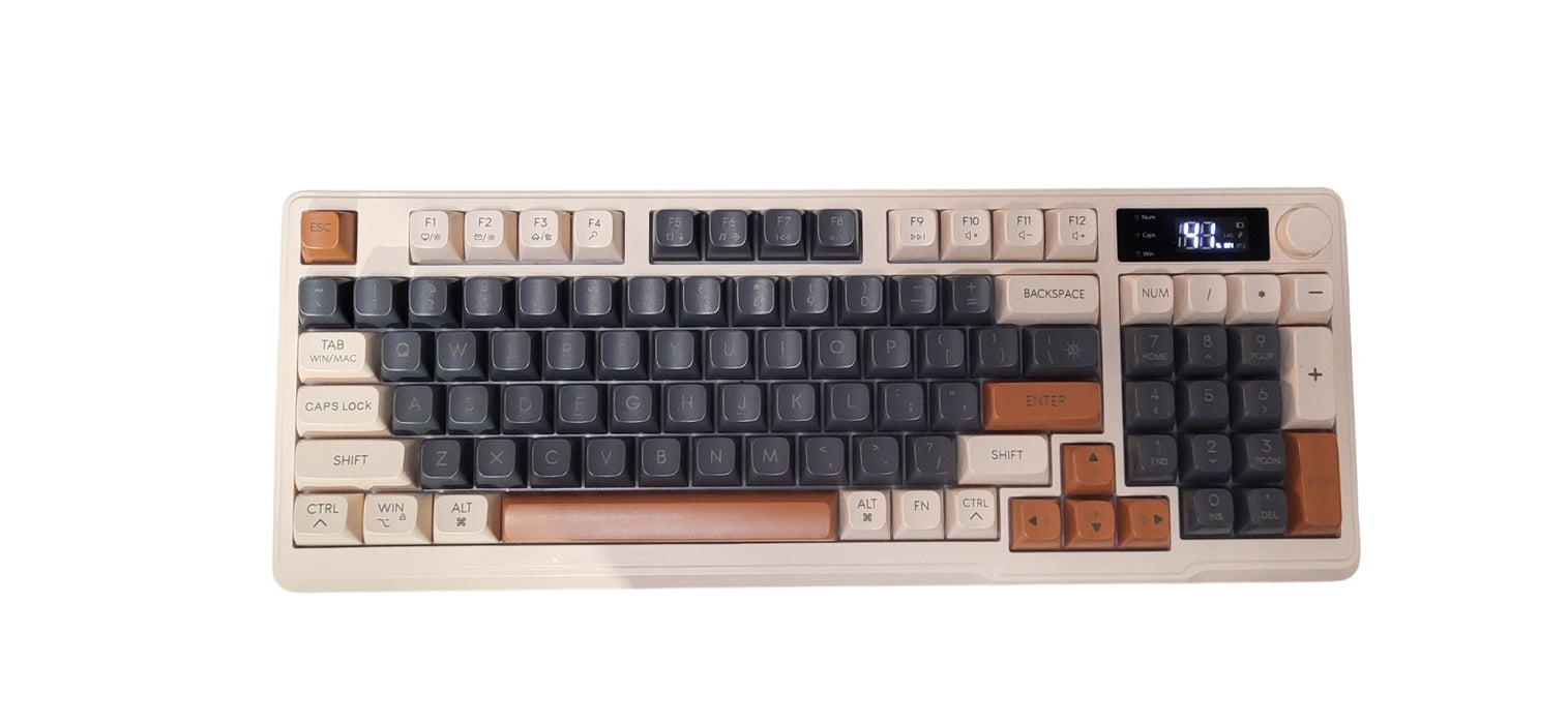 Free Wolf M96 Bluetooth Membrane Gaming Keyboard Gradient Keys W/ Knob & Backlit