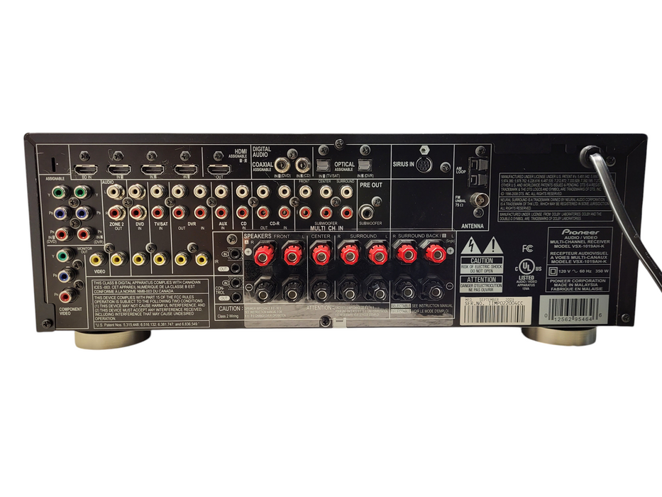 Pioneer VSX-1019AH-K AV multi-channel receiver READ