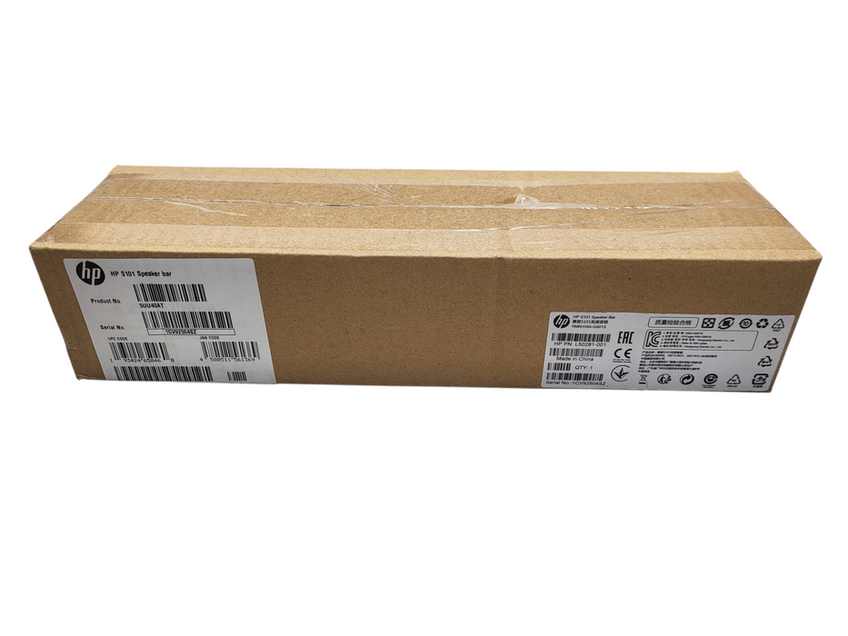 HP S101 Wired Black USB Powered Computer Speaker Soundbar L50281-001 Brand new