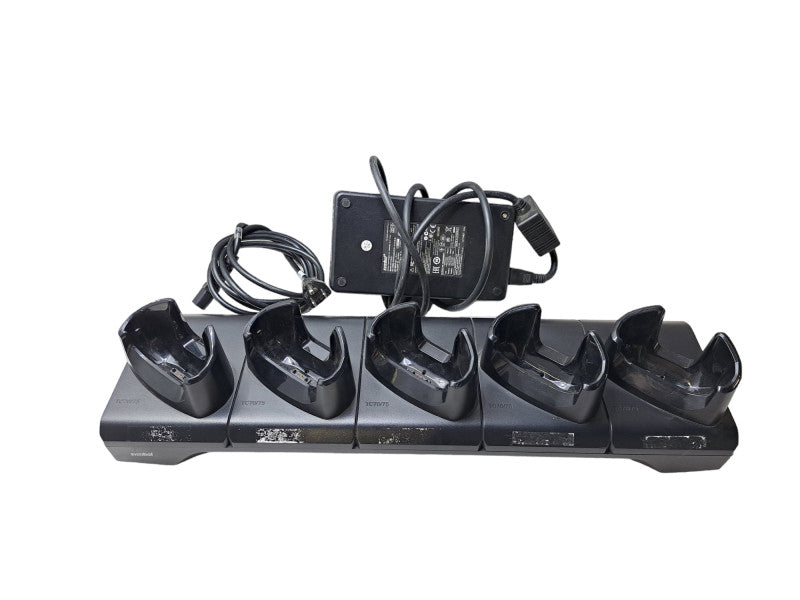Symbol CRD-TC7X-SE5C1 5-Slot Barcode Scanner Charger + Power Adapter