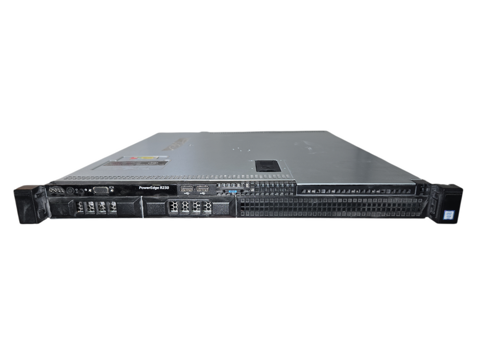 Dell PowerEdge R230 1U 2x 3.5", Xeon E3-1220v5, 4GB DDR4, No HDD, No RAID, 250W