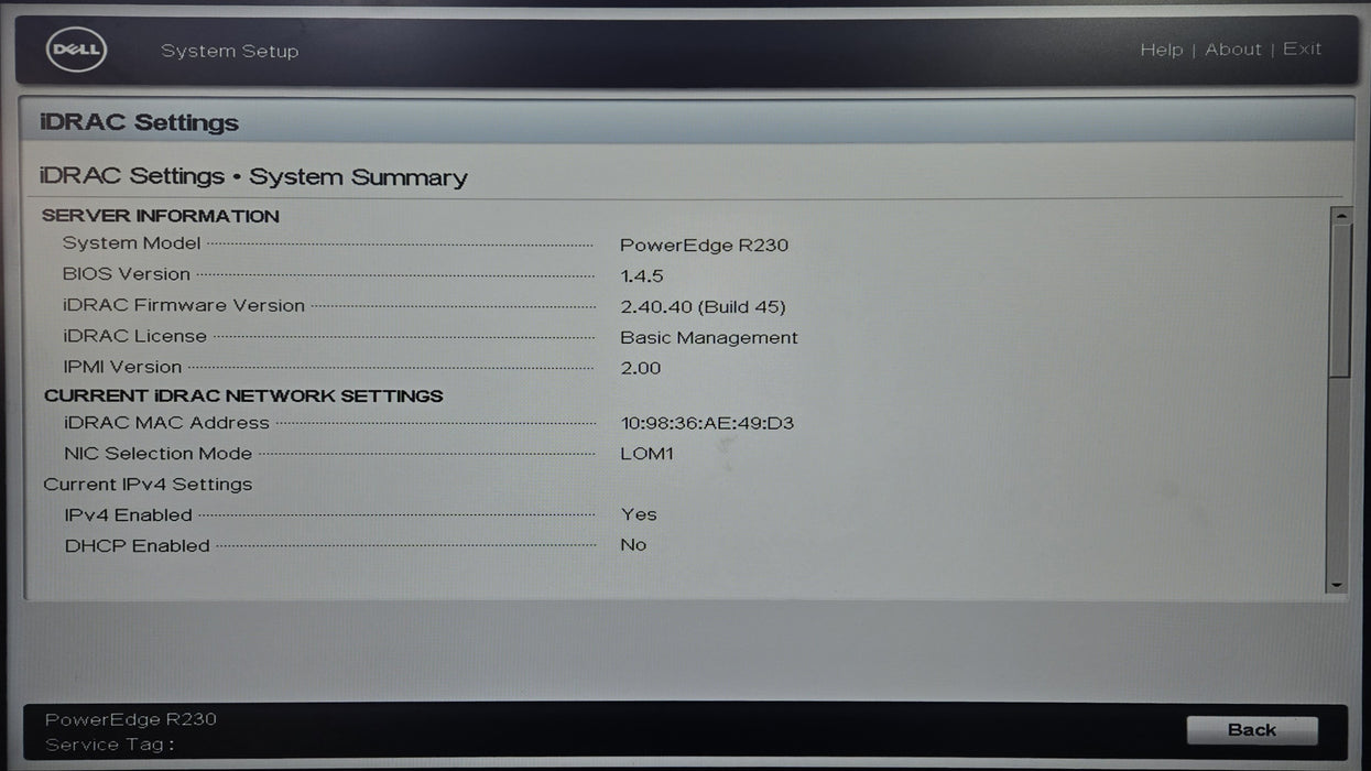 Dell PowerEdge R230 1U 2x 3.5", Xeon E3-1220v5, 4GB DDR4, No HDD, No RAID, 250W