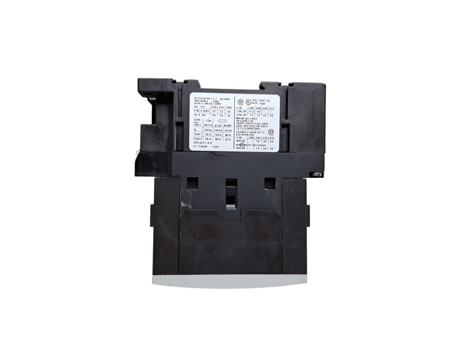 SIEMENS 3RT1036-1AC20 SIRIUS 50A 3-Pole Contactor 24VAC Coil