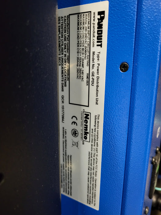 Dell VXBLOCK Server Rack VXB350-U500F w/ 2x Panduit GE-PDU