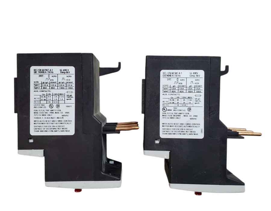 Lot 2x Siemens Sirius 3RU1136-4HB0 Thermal Overload Relay 40-50A *READ*