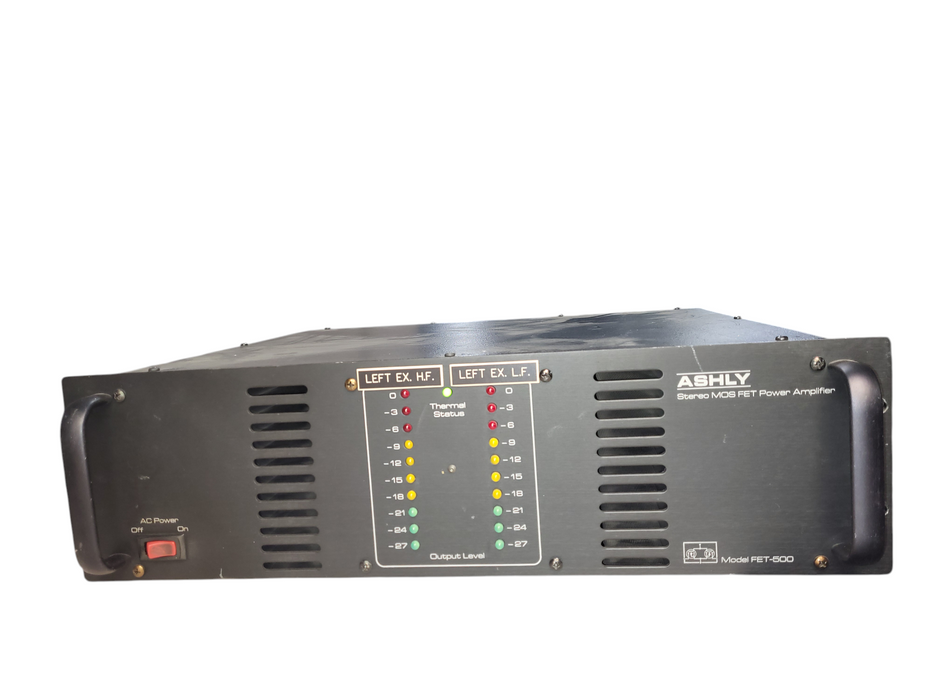 ASHLY FET-500 2-CH STEREO BRIDGABLE MOSFET POWER AMPLIFIER 250W/CH RACK MOUNT