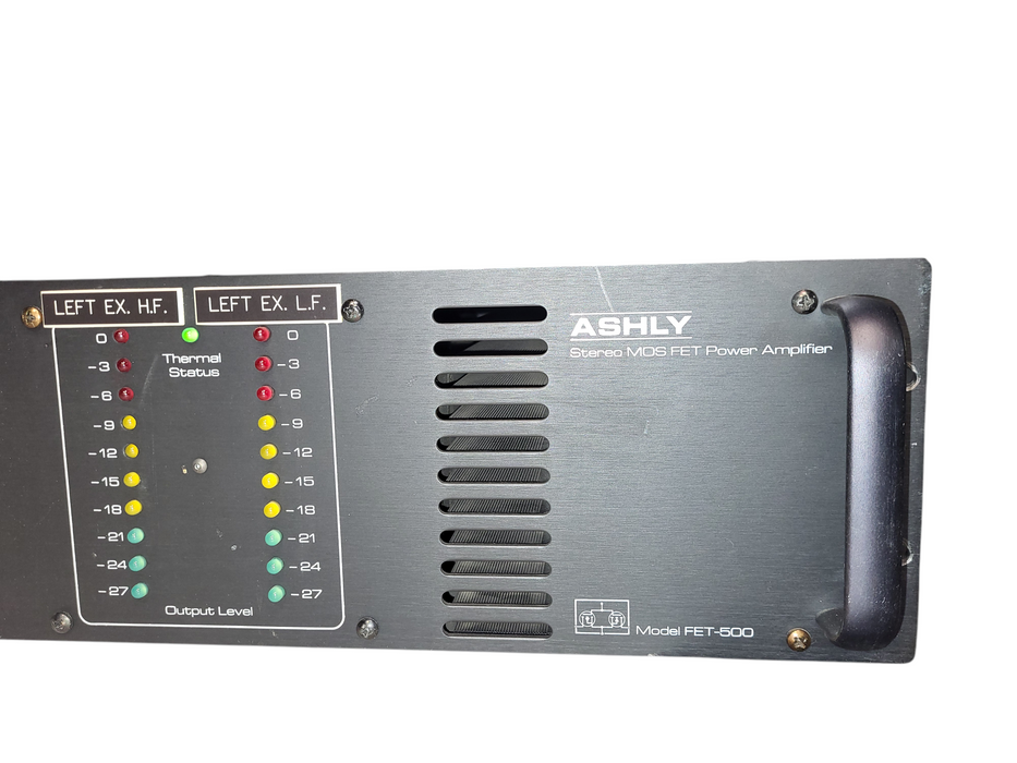 ASHLY FET-500 2-CH STEREO BRIDGABLE MOSFET POWER AMPLIFIER 250W/CH RACK MOUNT