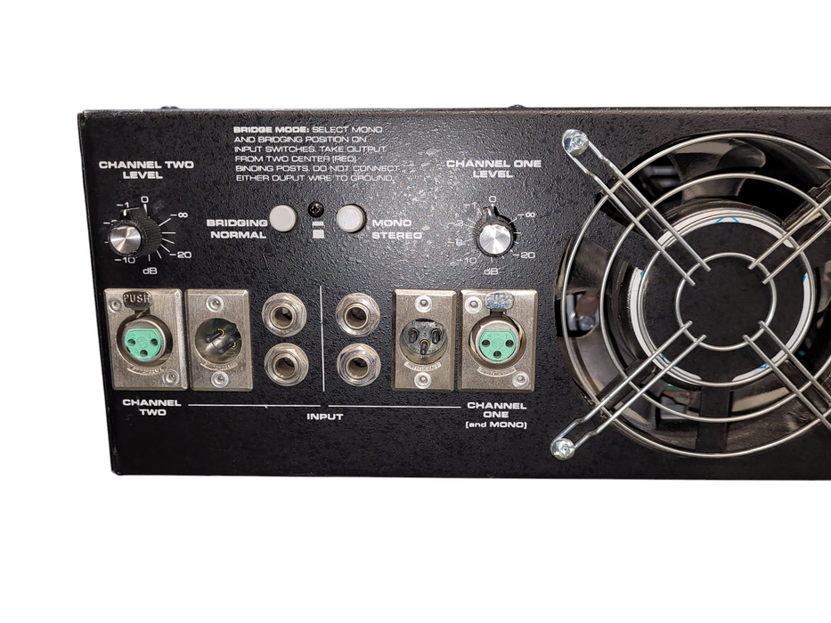 ASHLY FET-500 2-CH STEREO BRIDGABLE MOSFET POWER AMPLIFIER 250W/CH READ
